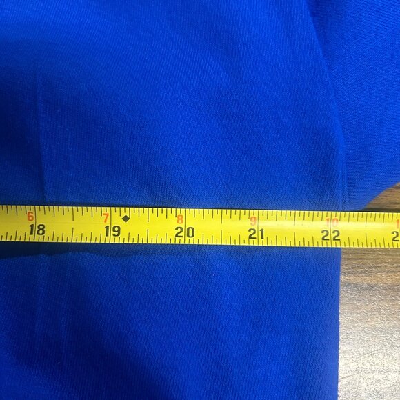 NFL Team Apparel Detroit Lions Long Sleeve Crewneck Shirt Blue Cotton Size XL - Picture 9 of 10